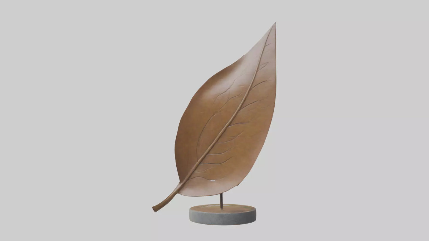 3D model Leaf in Wind Sculpture model VR / AR / low-poly