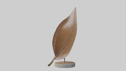 3D model Leaf in Wind Sculpture model VR / AR / low-poly