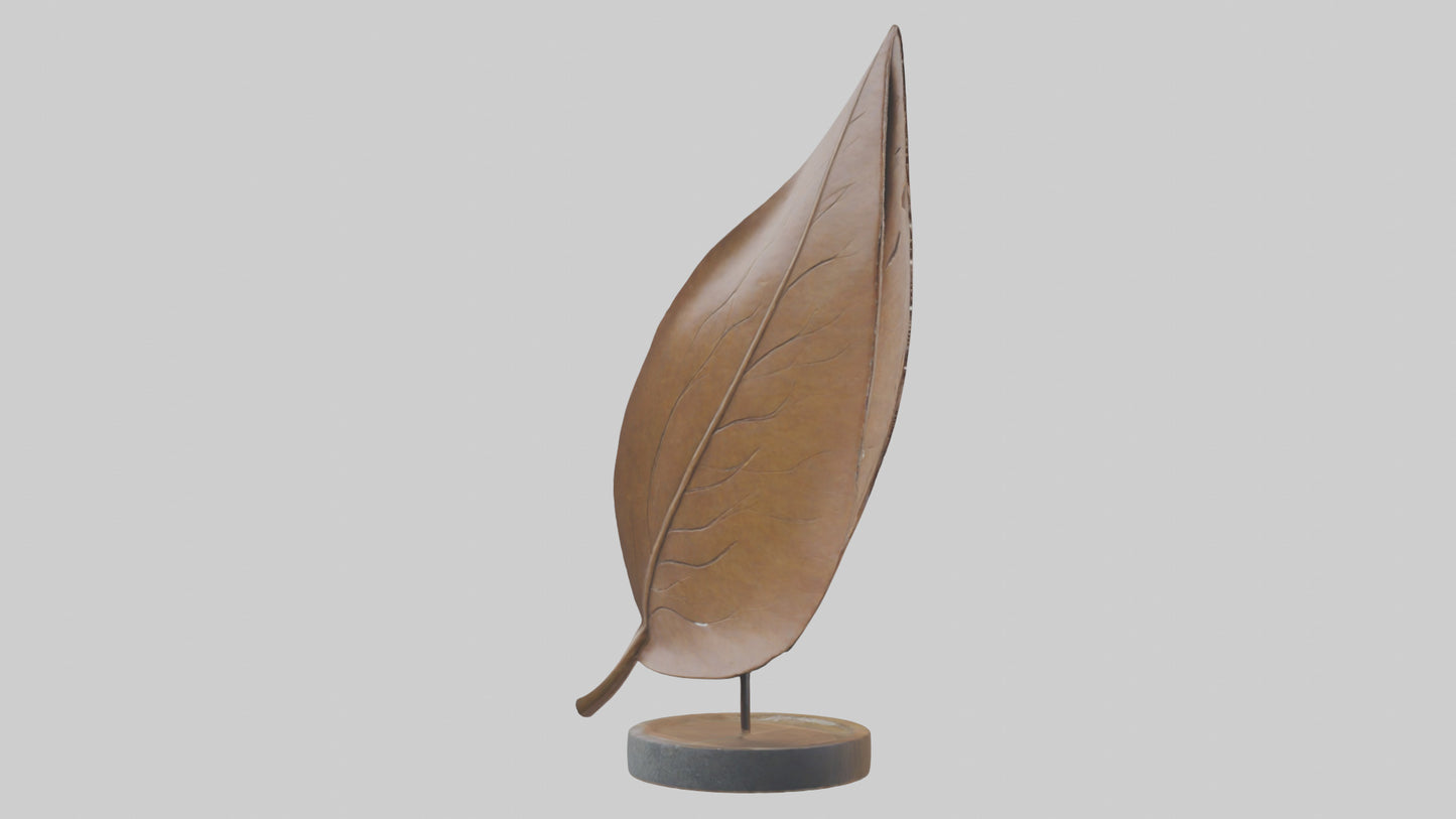 3D model Leaf in Wind Sculpture model VR / AR / low-poly