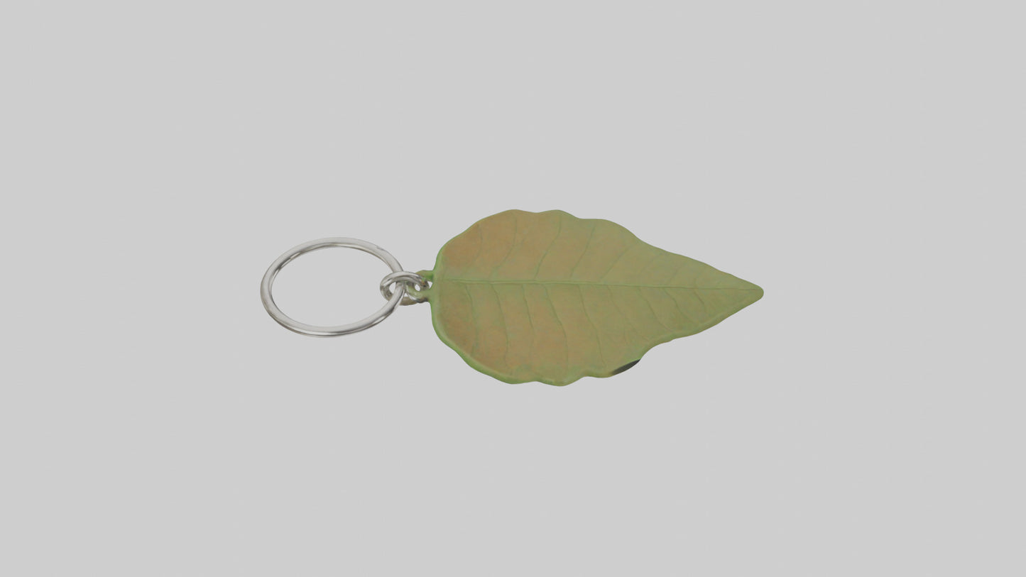 3D model Leaf keychain model VR / AR / low-poly