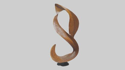 3D model Leaf Shape Flow Sculpture model VR / AR / low-poly