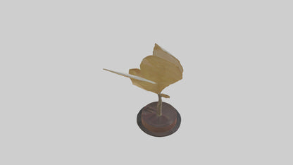 3D model Leaf Vein Sculpture model VR / AR / low-poly
