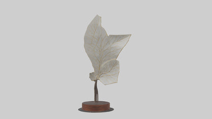 3D model Leaf Vein Sculpture model VR / AR / low-poly