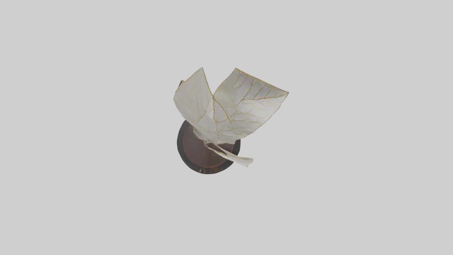 3D model Leaf Vein Sculpture model VR / AR / low-poly