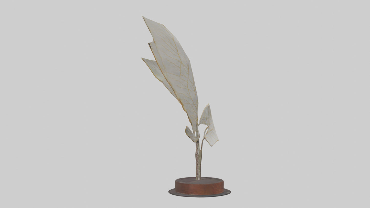 3D model Leaf Vein Sculpture model VR / AR / low-poly