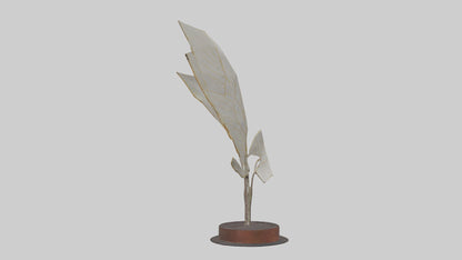3D model Leaf Vein Sculpture model VR / AR / low-poly