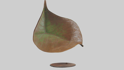 3D model Leaf Vein Sculpture statue model VR / AR / low-poly