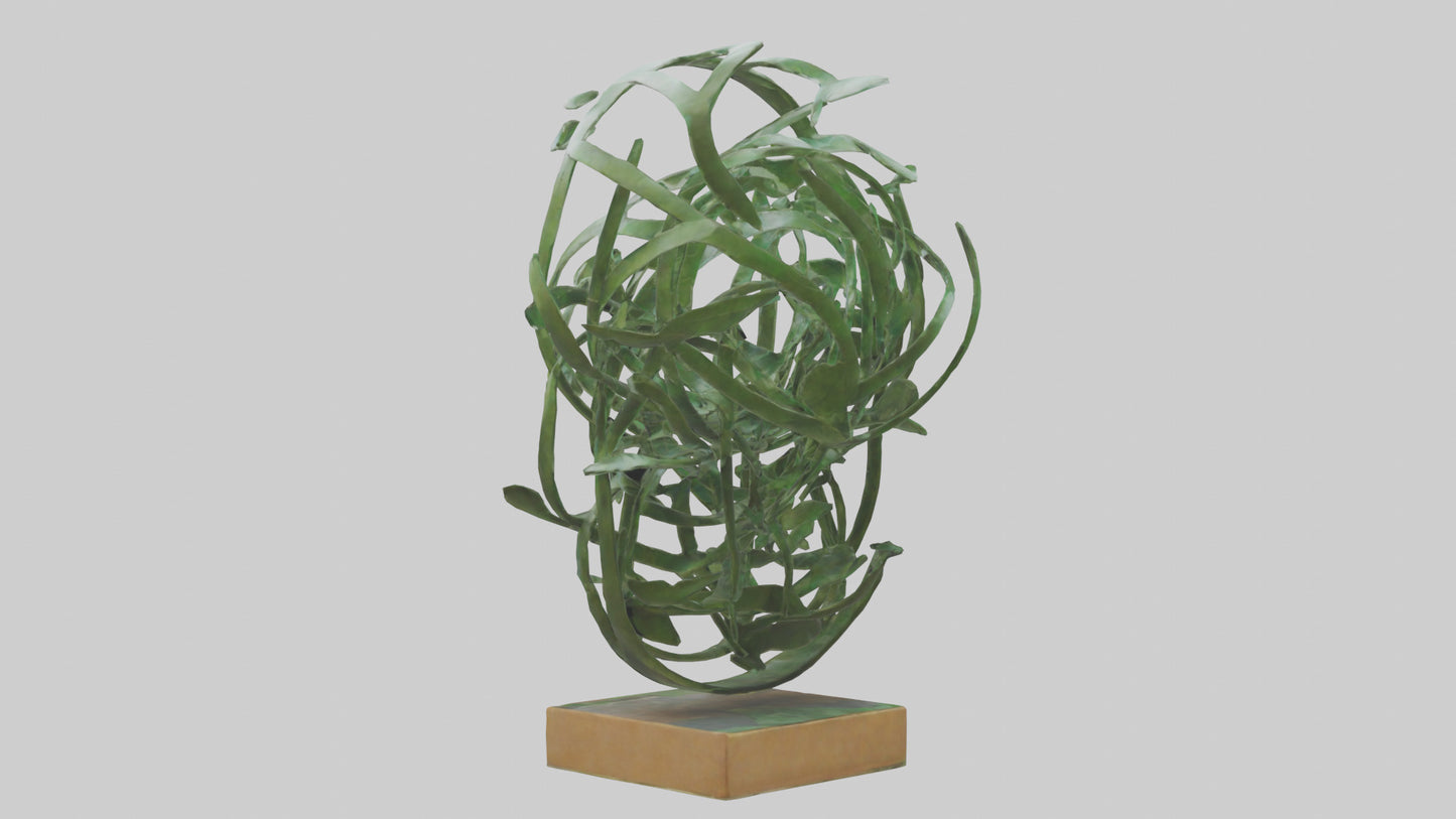 3D model Leafy Tangle sculpture model VR / AR / low-poly