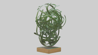 3D model Leafy Tangle sculpture model VR / AR / low-poly