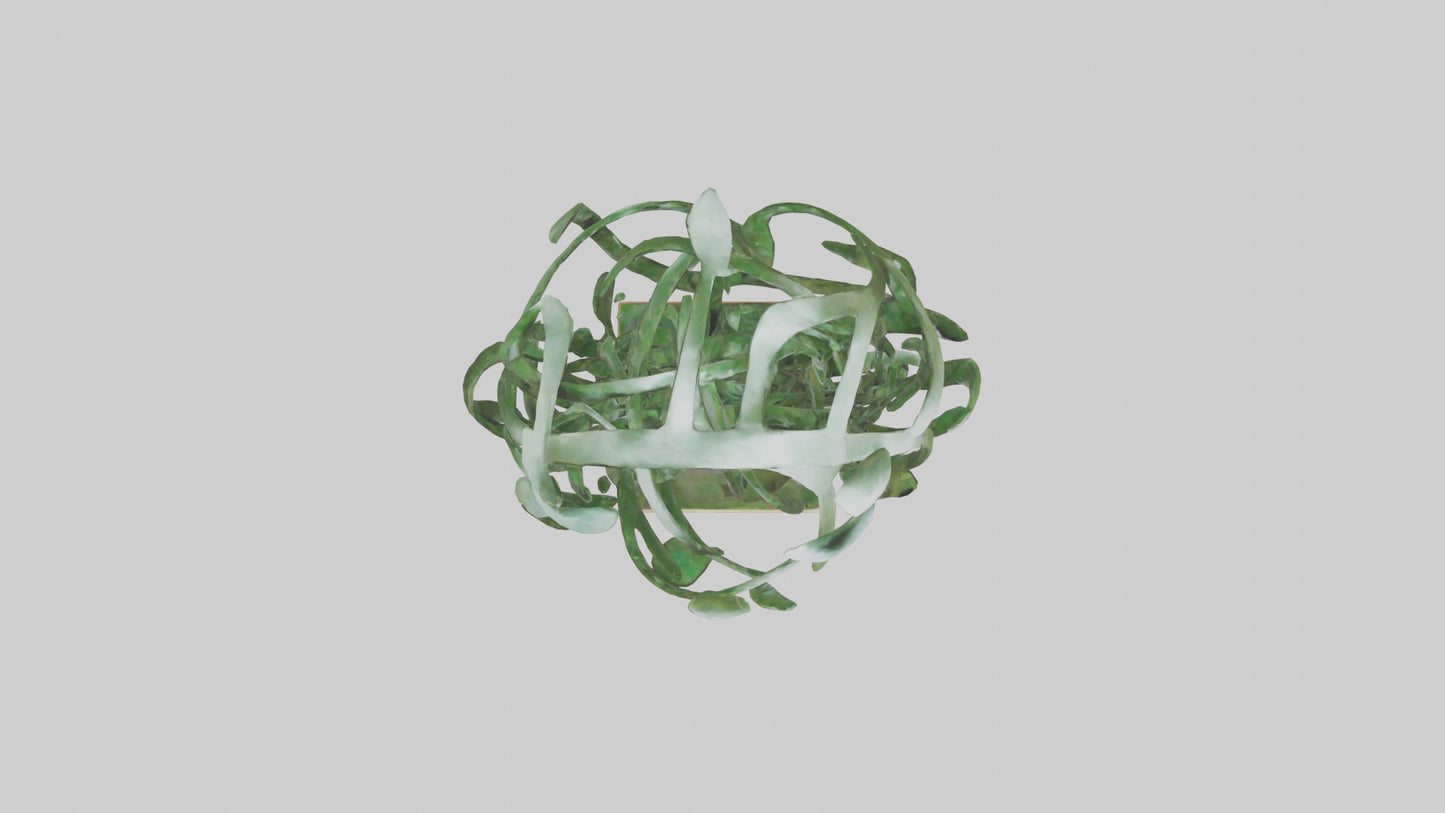 3D model Leafy Tangle sculpture model VR / AR / low-poly