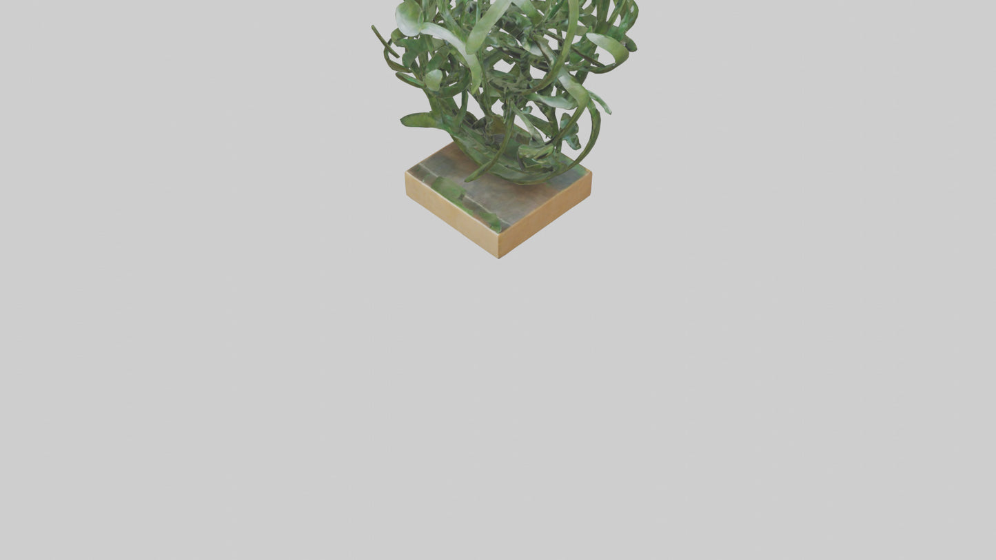 3D model Leafy Tangle sculpture model VR / AR / low-poly