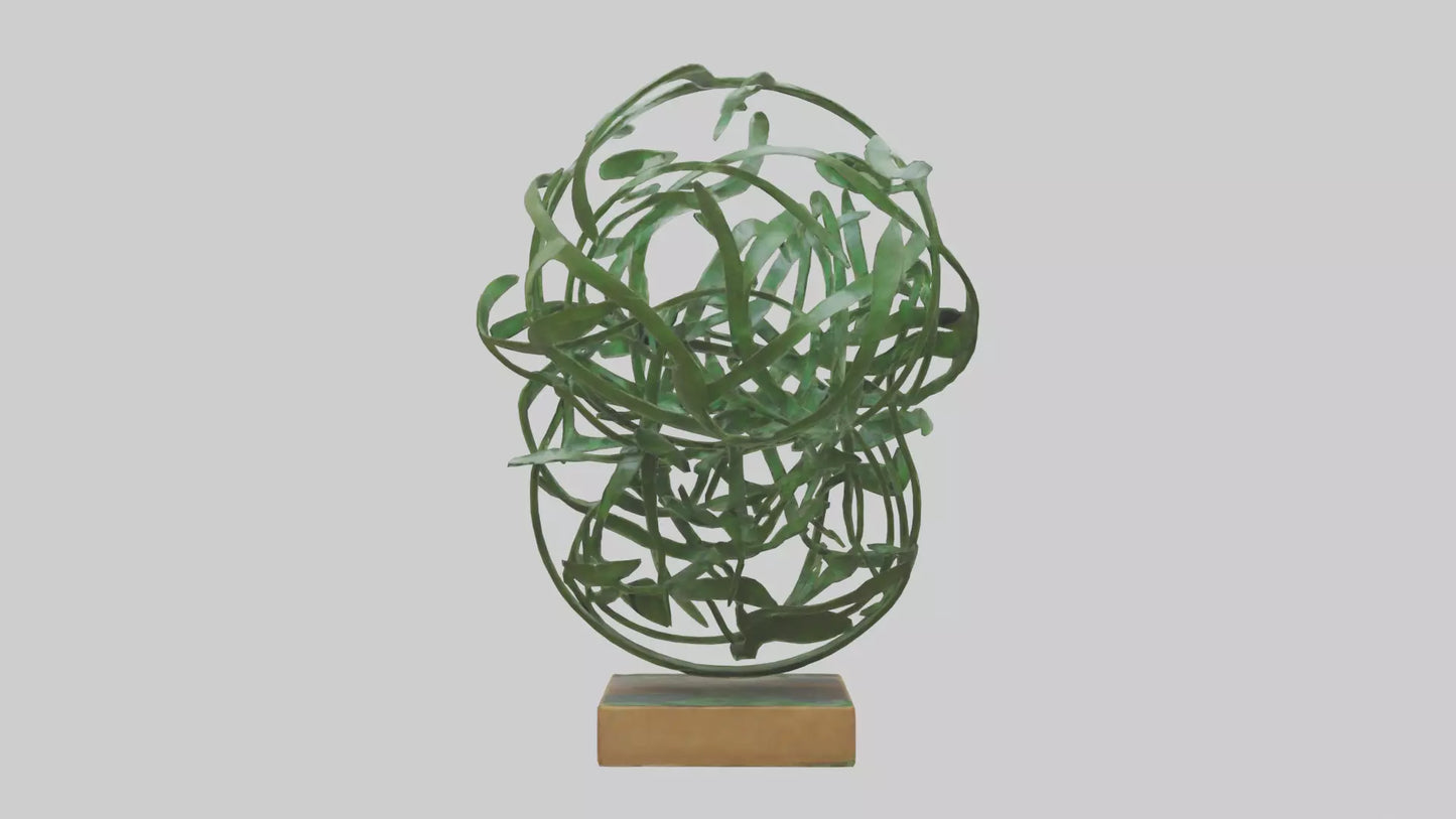 3D model Leafy Tangle sculpture model VR / AR / low-poly