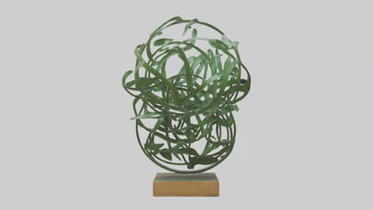 3D model Leafy Tangle sculpture model VR / AR / low-poly
