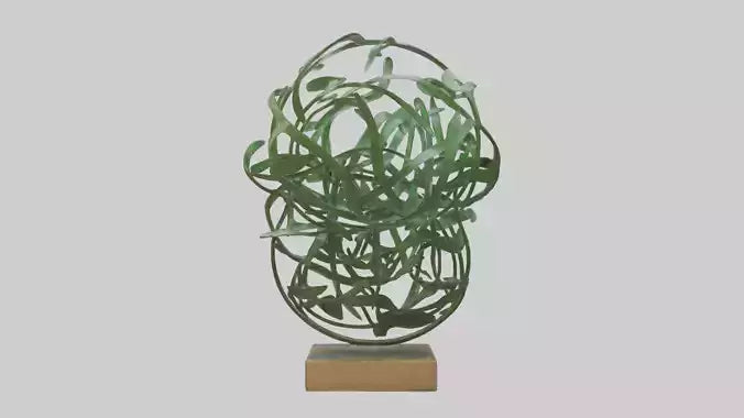 3D model Leafy Tangle sculpture model VR / AR / low-poly
