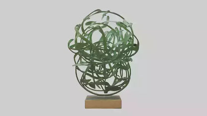 3D model Leafy Tangle sculpture model VR / AR / low-poly