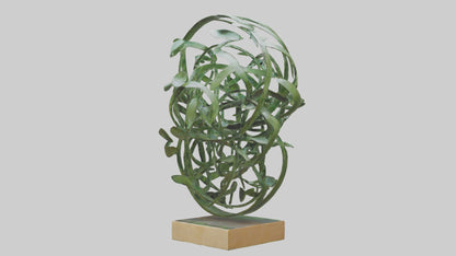 3D model Leafy Tangle sculpture model VR / AR / low-poly