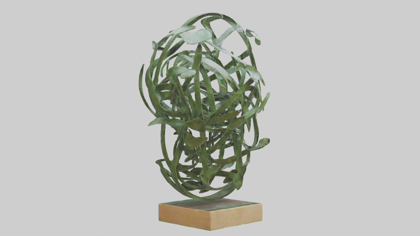3D model Leafy Tangle sculpture model VR / AR / low-poly