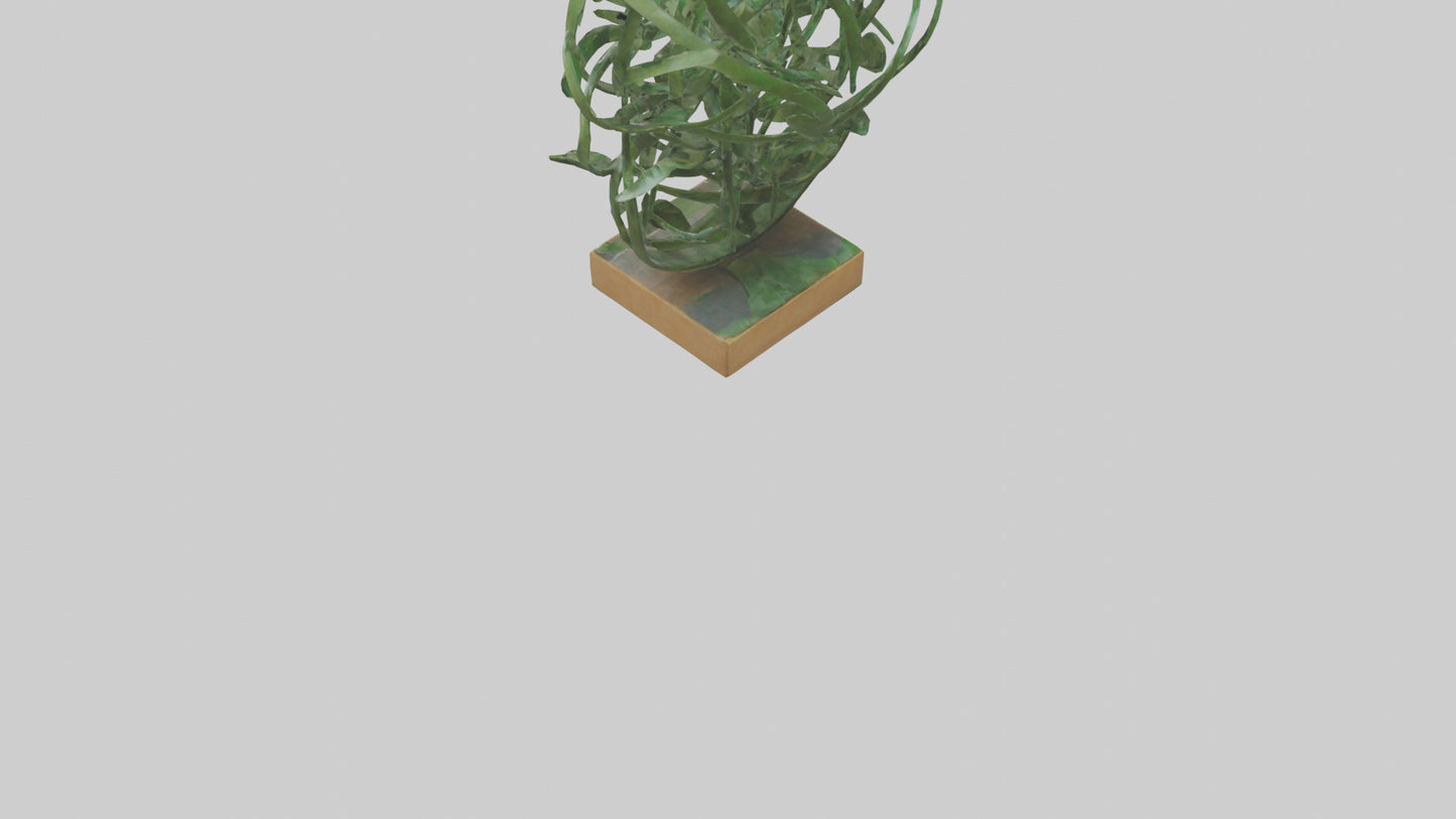 3D model Leafy Tangle sculpture model VR / AR / low-poly