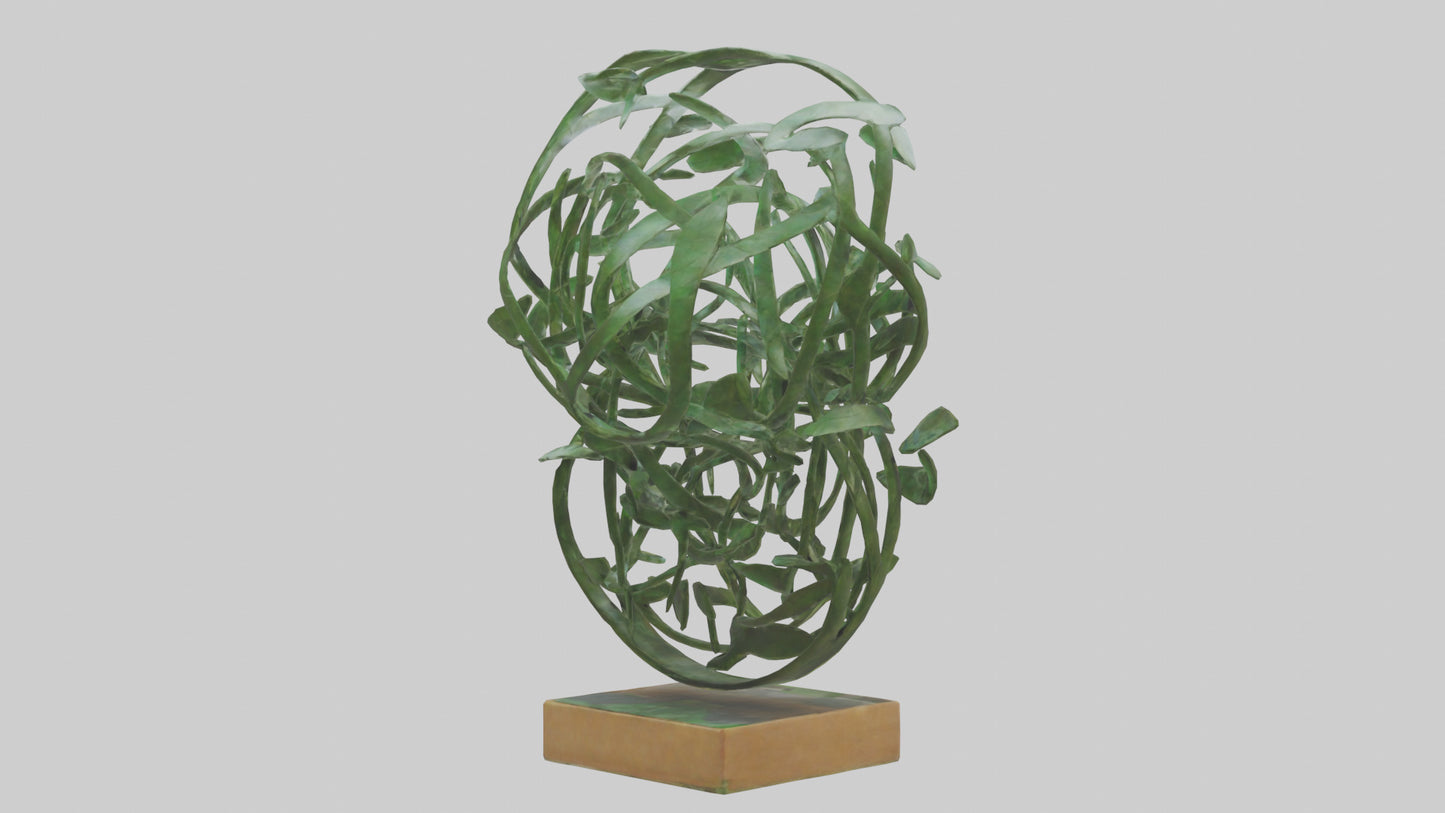3D model Leafy Tangle sculpture model VR / AR / low-poly