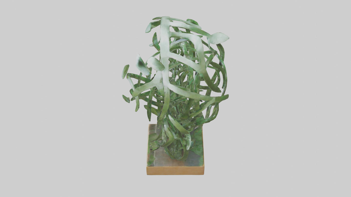 3D model Leafy Tangle sculpture model VR / AR / low-poly