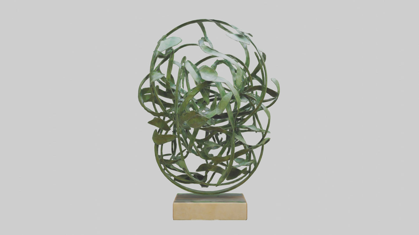 3D model Leafy Tangle sculpture model VR / AR / low-poly