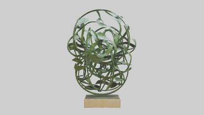 3D model Leafy Tangle sculpture model VR / AR / low-poly