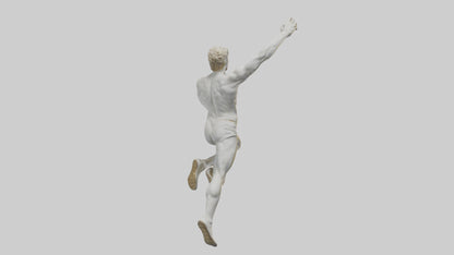 3D model Leaping Athlete statue model VR / AR / low-poly