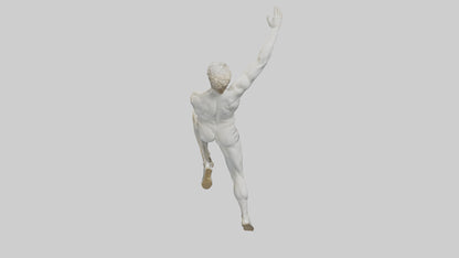 3D model Leaping Athlete statue model VR / AR / low-poly