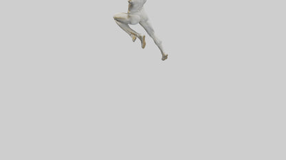 3D model Leaping Athlete statue model VR / AR / low-poly