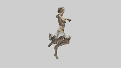 Leaping Dancer statue model VR / AR / low-poly