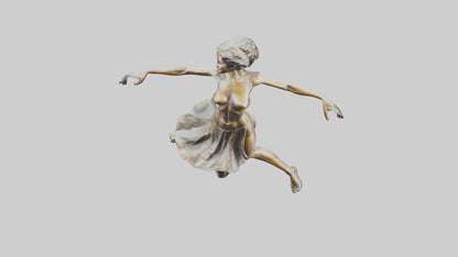 Leaping Dancer statue model VR / AR / low-poly