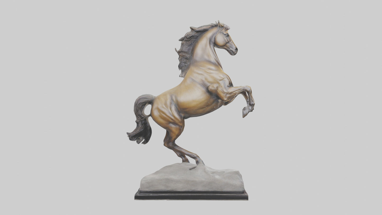 Leaping Horse statue model VR / AR / low-poly