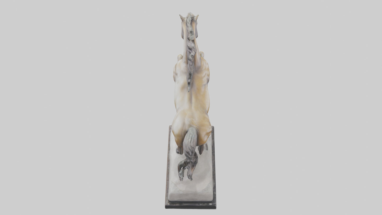 Leaping Horse statue model VR / AR / low-poly