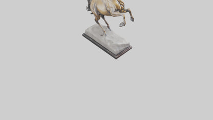 Leaping Horse statue model VR / AR / low-poly