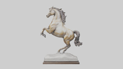 Leaping Horse statue model VR / AR / low-poly
