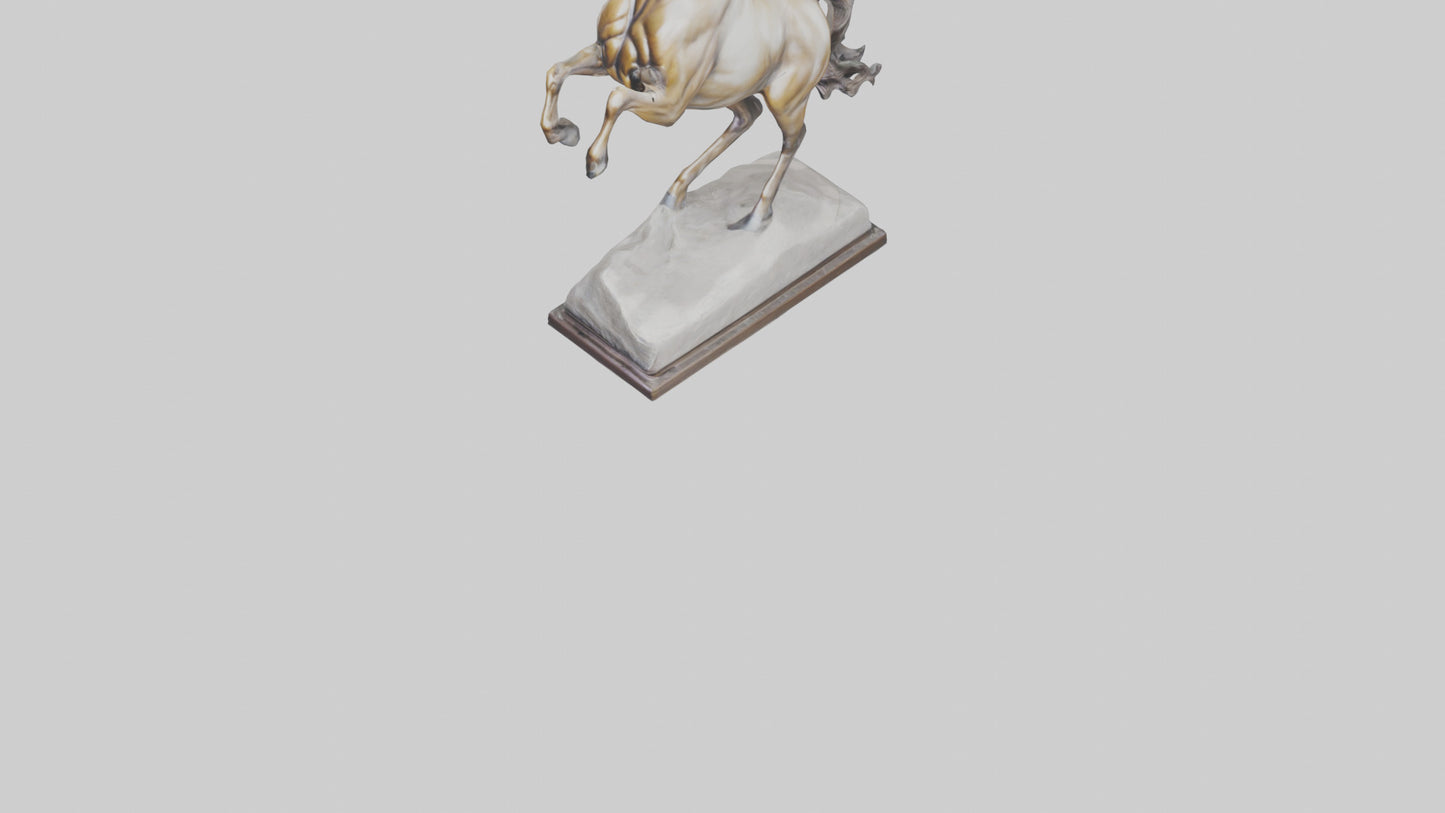 Leaping Horse statue model VR / AR / low-poly