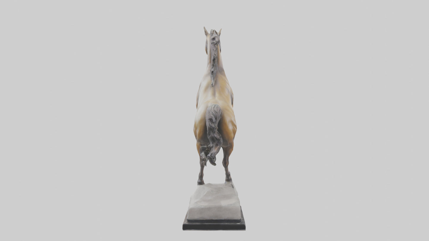 Leaping Horse statue model VR / AR / low-poly