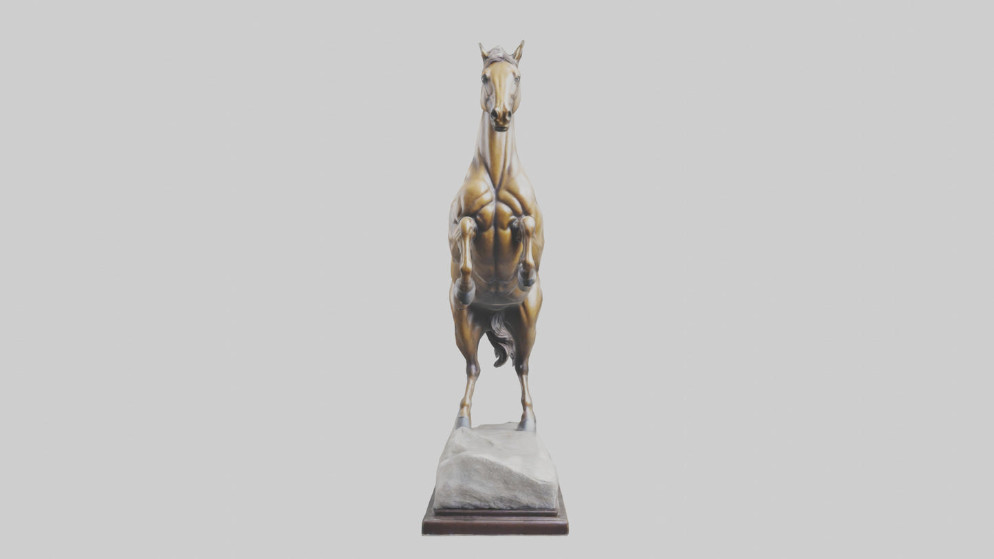 Leaping Horse statue model VR / AR / low-poly