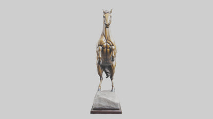 Leaping Horse statue model VR / AR / low-poly