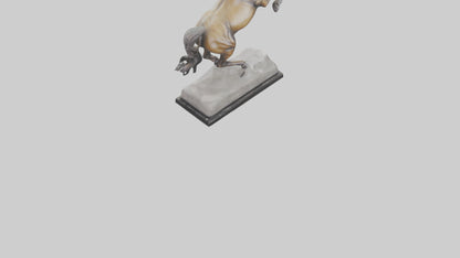 Leaping Horse statue model VR / AR / low-poly