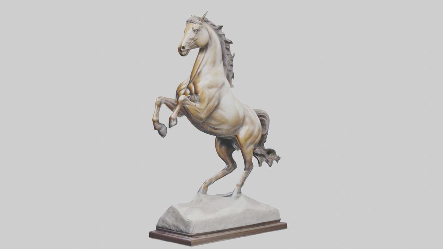 Leaping Horse statue model VR / AR / low-poly