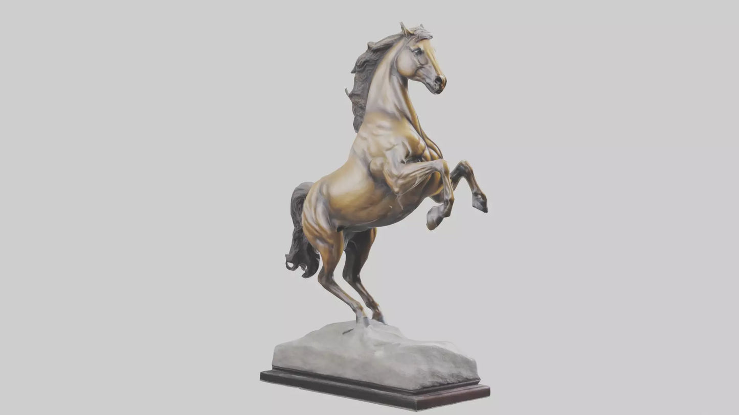 Leaping Horse statue model VR / AR / low-poly