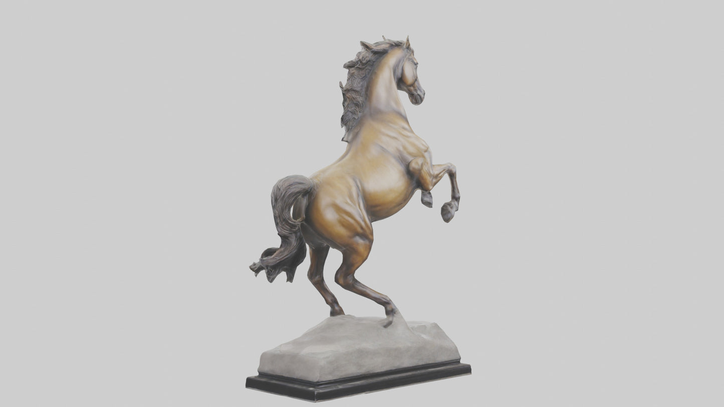 Leaping Horse statue model VR / AR / low-poly