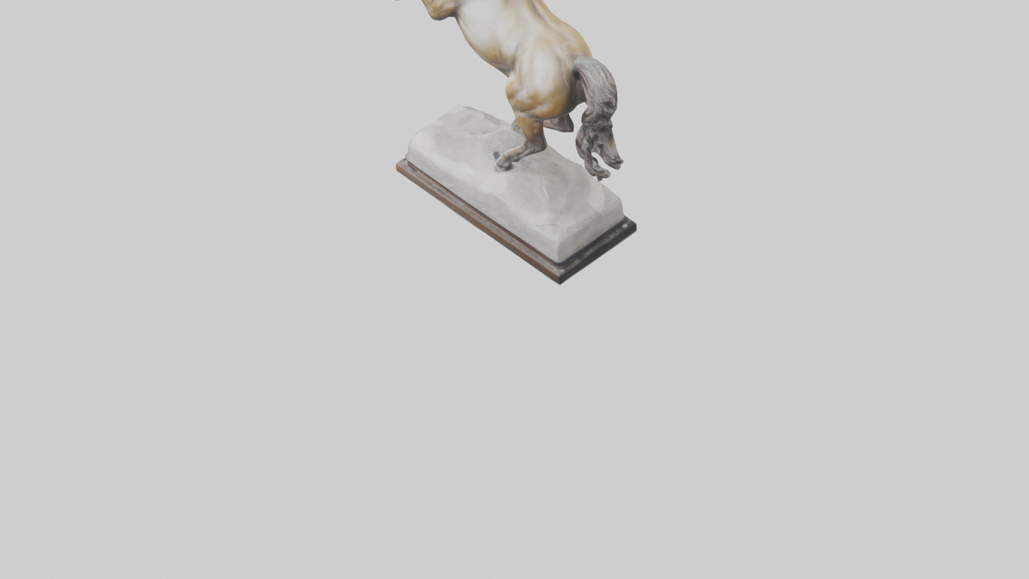 Leaping Horse statue model VR / AR / low-poly