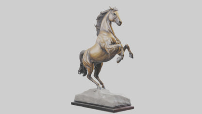Leaping Horse statue model VR / AR / low-poly