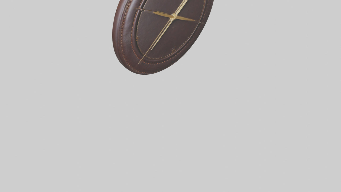 Leather Wall Clock model VR / AR / low-poly