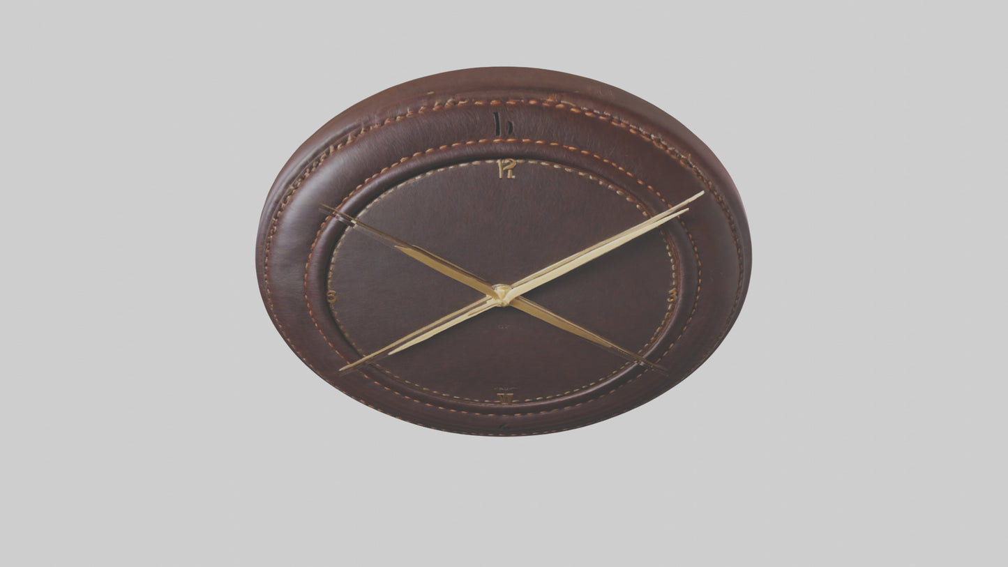 Leather Wall Clock model VR / AR / low-poly