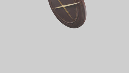 Leather Wall Clock model VR / AR / low-poly
