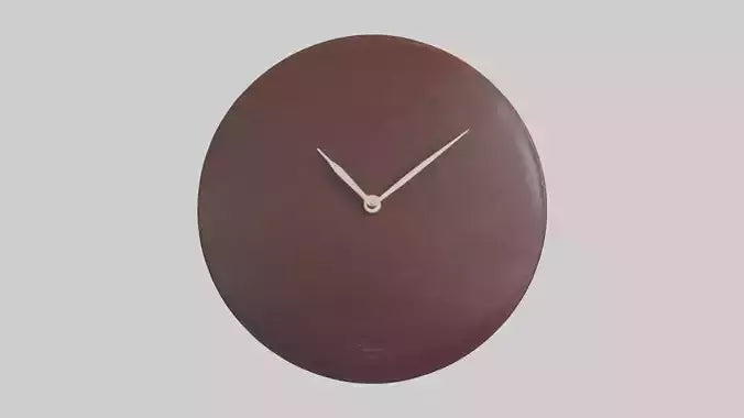 Leather Wall Clock model VR / AR / low-poly