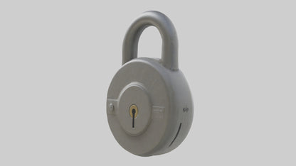 3D model Leather Wall Clock model VR / AR / low-poly